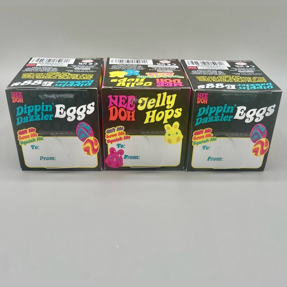 NEEDOH Jelly Hops Scented Yellow Bunny & 2 Dippin’ Dazzler Color Changing Eggs - Picture 10 of 11